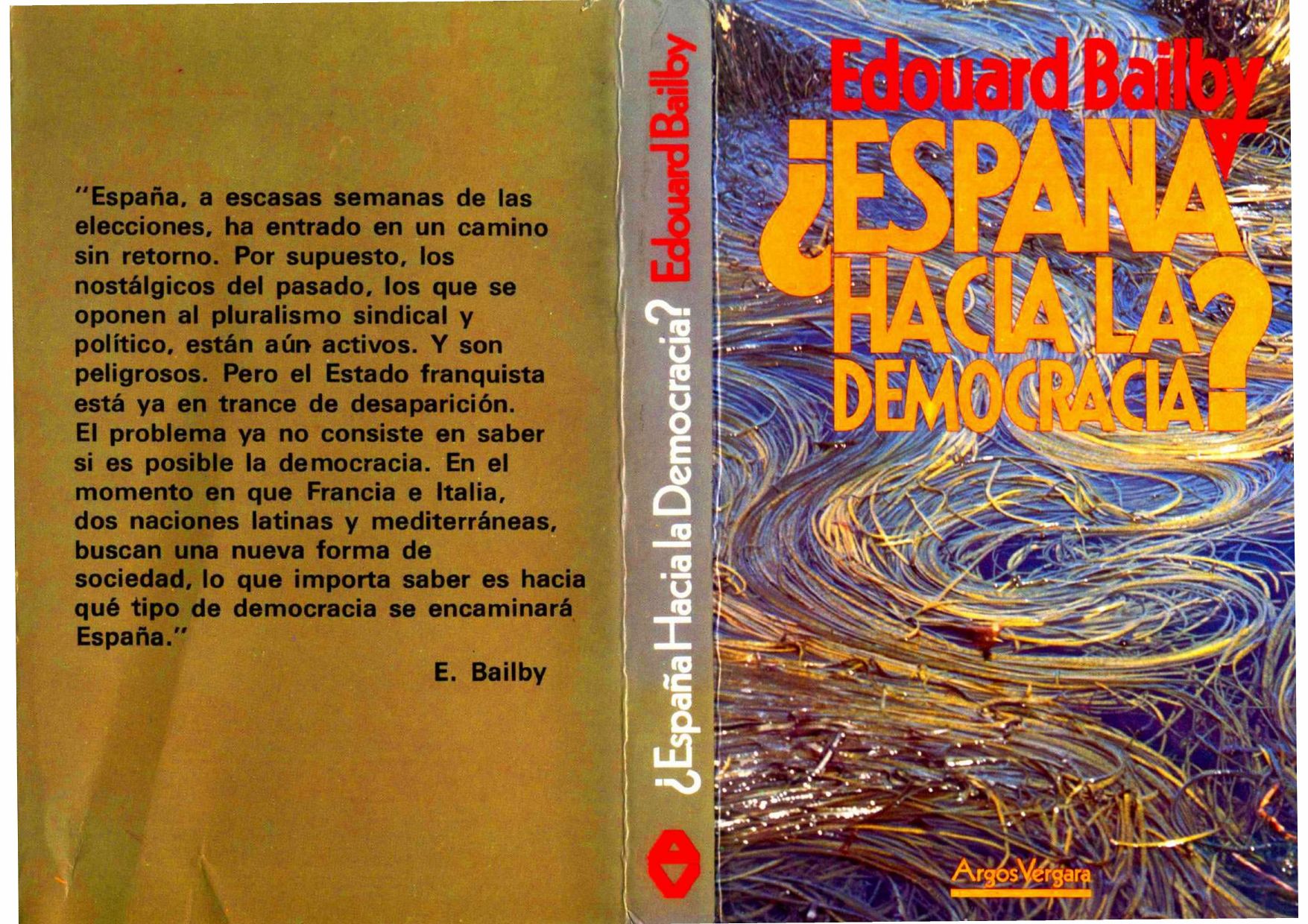 Portada de ESPAÑA HACIA LA DEMOCRACIA