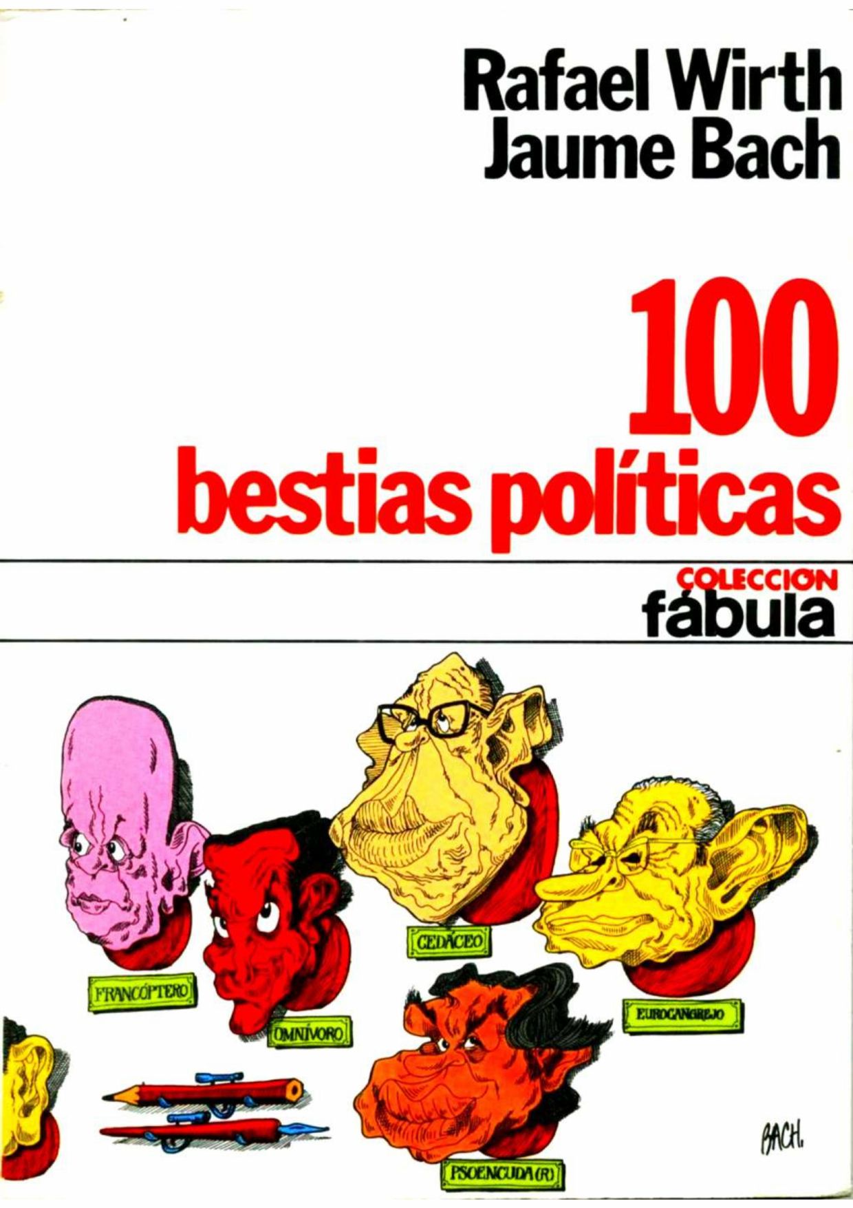 Portada de 100 BESTIAS POLITICAS